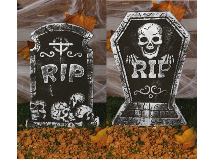 86439 halloweenska dekoracia nahrobny kamen 38 x 27 cm
