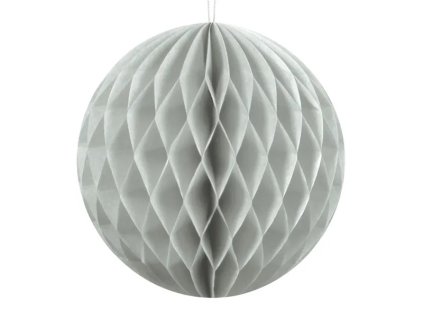 Papierová guľa - sivá 10 cm