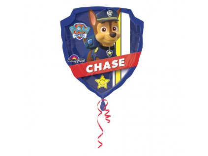 87636 foliovy balon paw patrol chase 63 x 68 cm