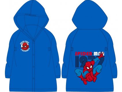 Chlapčenský pršiplášť - Spiderman, modré (Размер - деца 104/110)