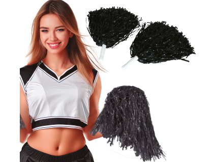 Черни помпони, 2 бр