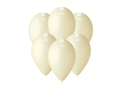 Balón pastelový - Krémový 26 cm 100 ks