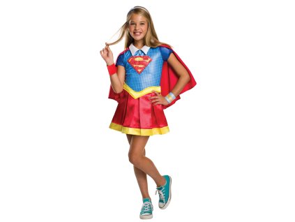 Detský kostým Deluxe - Supergirl (Размер - деца L: 128 см)