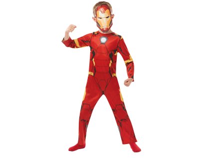 Detský kostým s maskou - Iron Man (Размер - деца L: 128 см)