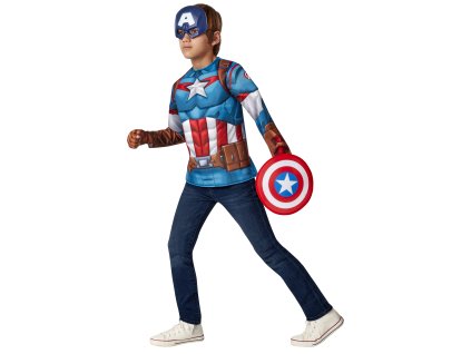 Detský set top a maska - Capitan America