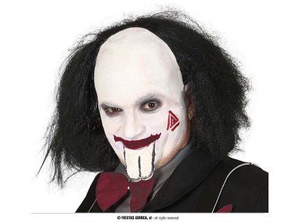 Черна перука с плешиво петно - Saw