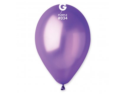 34256 1 balonik metalicky fialovy 26 cm