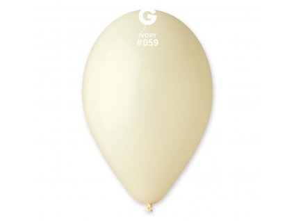 34238 1 balonik pastelovy kremovy 26 cm