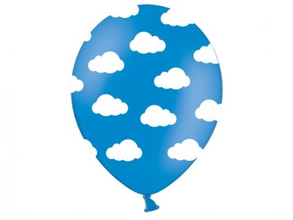 Balon oblaky modry