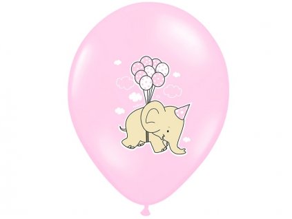 Lacny balon slon ruzovy