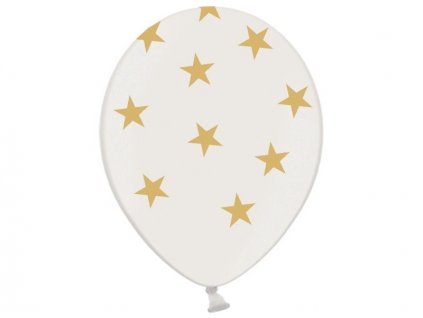 Lacny balon biely hviezdy