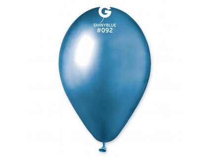 36998 1 balonik chromovy modry 33 cm