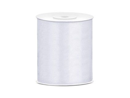 Saténová stuha biela 100mm/25m