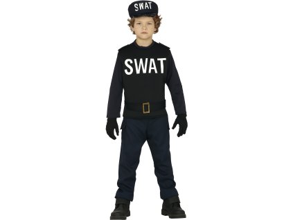 Detský kostým - SWAT (Размер - деца M: 115-123 см)