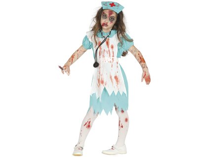 Detský kostým Zombie zdravotná sestra (Размер - деца S: 101-109 см)
