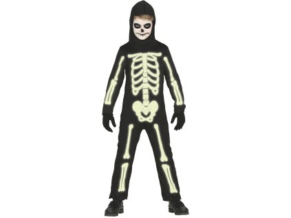Detský kostým Svietiaca kostra