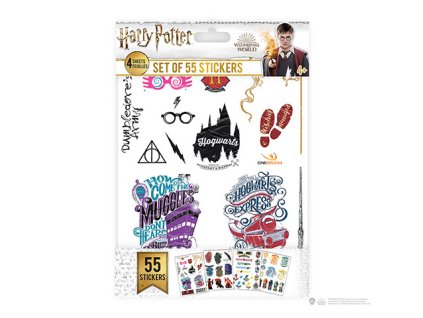 Sada 55 nálepiek - Harry Potter