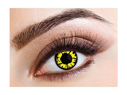 Eyecasions Explosion Yellow Contact Lenses
