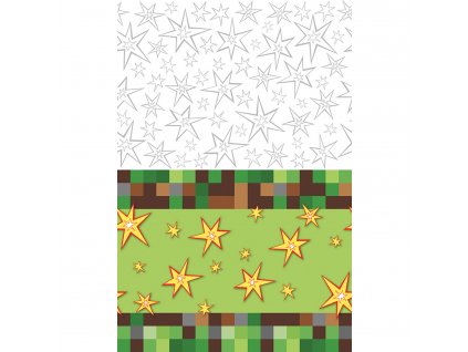 39167 1 plastovy obrus minecraft 137 cm x 243 cm