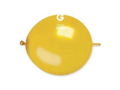 Spojovací balónik zlatý 30 cm