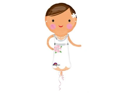 Fóliový balón Nevesta 48 x 101 cm