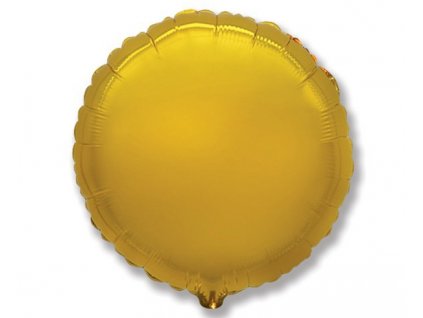 Фолиев кръгъл балон - златен 45 см