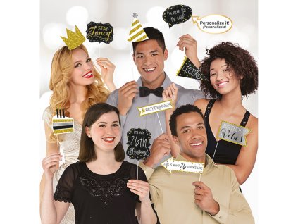 Фото реквизит - брукатено златни 13 бр.