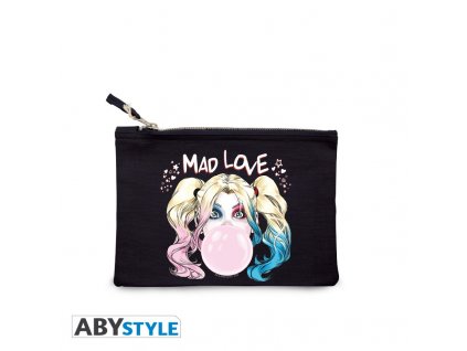 dc comics trousse a maquillage harley quinn bleu