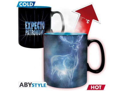 harry potter mug heat change 460 ml patronus avec boite x2