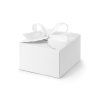 Krabičky na darčeky - biele so stuhou 10 ks