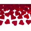 Vystreľovacie konfety - Červené srdiečka 40 cm