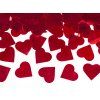 Vystreľovacie konfety - Červené srdiečka 80 cm