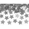 Vystreľovacie konfety - Strieborné hviezdy 40 cm