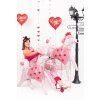 Fóliový balón - Červené srdce love you 45 cm