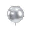 Fóliový balón - Strieborný kruh, 80 cm
