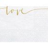 Servítky - Love biele 33 x 33 cm