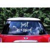 Dekorácia - Nálepka (Just married)