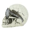 Декорация - Череп с очила 11 см