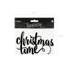 Dekorácia Christmas time - čierna 1 ks