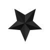 Dekorácia Hviezdy - čierne 6 ks