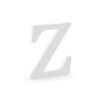 Drevené písmeno - Z biele