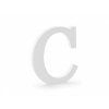 Drevené písmeno - C biele
