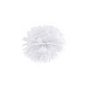 Pompom v tvare bieleho kvetu 25 cm