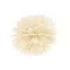 Pompom v tvare kvetu krémový 35 cm