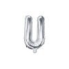Fóliový balón Mini - Písmeno U 35cm strieborný