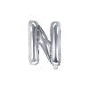 Fóliový balón Mini - Písmeno N 35cm strieborný
