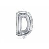 Fóliový balón Mini - Písmeno D 35cm strieborný