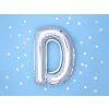 Fóliový balón Mini - Písmeno D 35cm strieborný