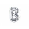 Fóliový balón Mini - Písmeno B 35cm strieborný