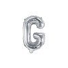Fóliový balón Mini - Písmeno G 35cm strieborný